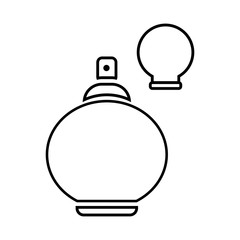parfume bottle thin line  icon