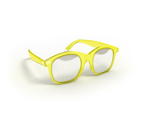 Fototapeta premium Eye Glasses Isolated on White