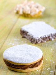Alfajor cookie, a typical Peruvian dessert