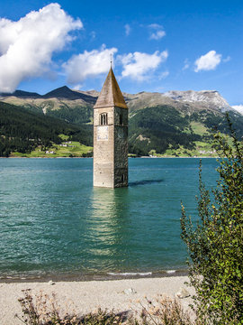 Kirchturm im Reschensee