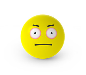 Smiley mit roten Augen