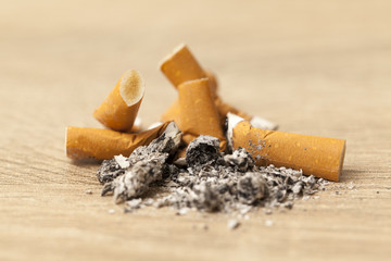 cigarette butts
