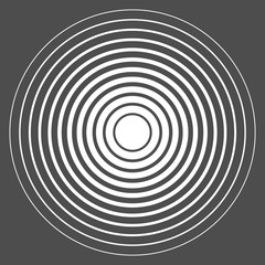 Obraz premium Concentric circle elements. Vector illustration for sound 