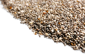 Chia seeds, closeup