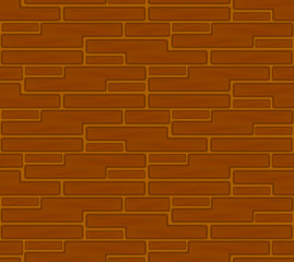 Brown bricks seamless pattern