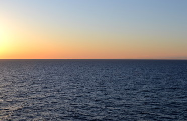 Sunset on the Baltic Sea.