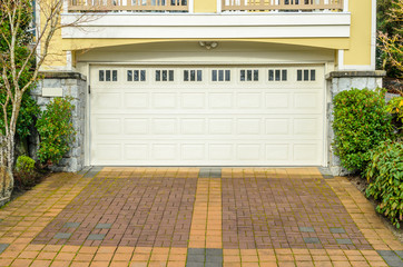 Garage door in Vancouver, Canada.