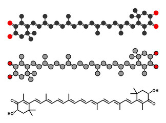 Astaxanthin pigment molecule. 