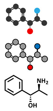 Phenylpropanolamine (norephedrine, norpseudoephedrine) drug molecule