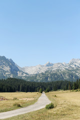 Country road in the mountains 