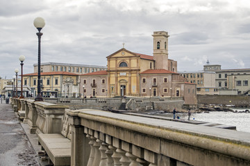 Fototapeta na wymiar Livorno,chiesa di San Jacopo.