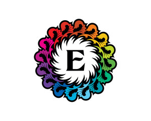 E Letter Flourish Logo