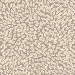 Endless pattern with ivory leaves