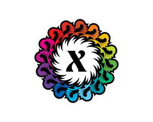 X Letter Flourish Logo