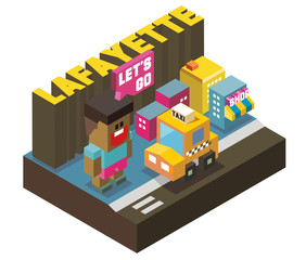 Fototapeta premium Lafayette is one of beautiful city to visit