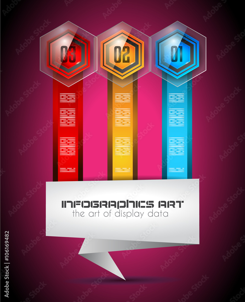 Aufkleber infographics complex layout with option buttons and hand drawn sketch background