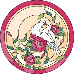 stained glass window dov