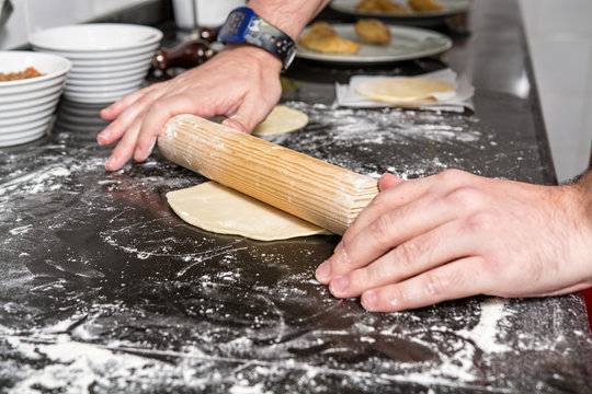 preparing dough