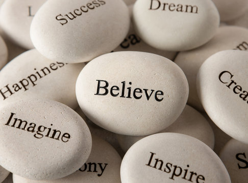 Inspirational stones - Believe