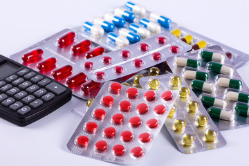 Variety of medicines and drugs