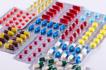 Variety of medicines and drugs