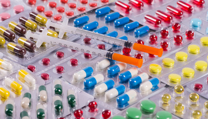 Variety of medicines and drugs
