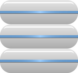 vector image of a hdd web button.