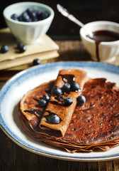 Chocolate crepes