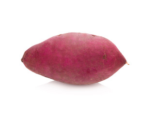 sweet potato on the white background