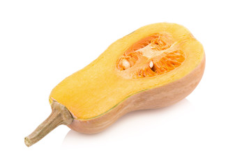 Butternut squash isolated on white background