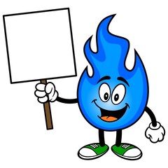 Nature Gas with a Sign