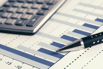 Financial accounting stock market graphs analysis