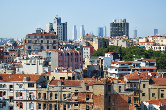 The view of a residential areas of Istanbul