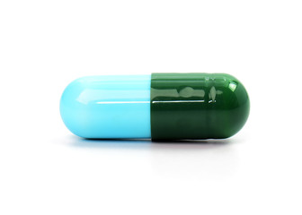 pills capsules isolated on white background