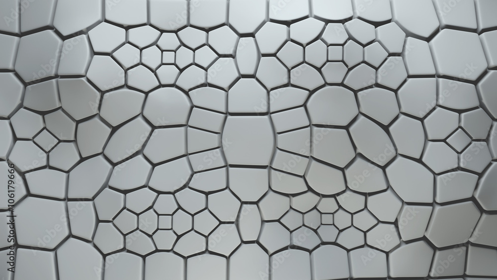 Poster abstract 3d background with extruded polygons
