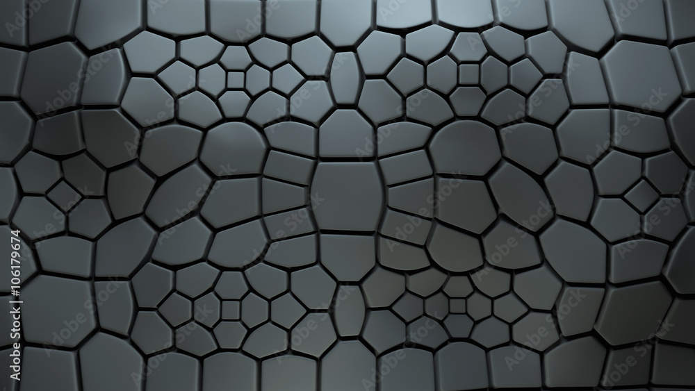 Poster abstract 3d background with extruded polygons