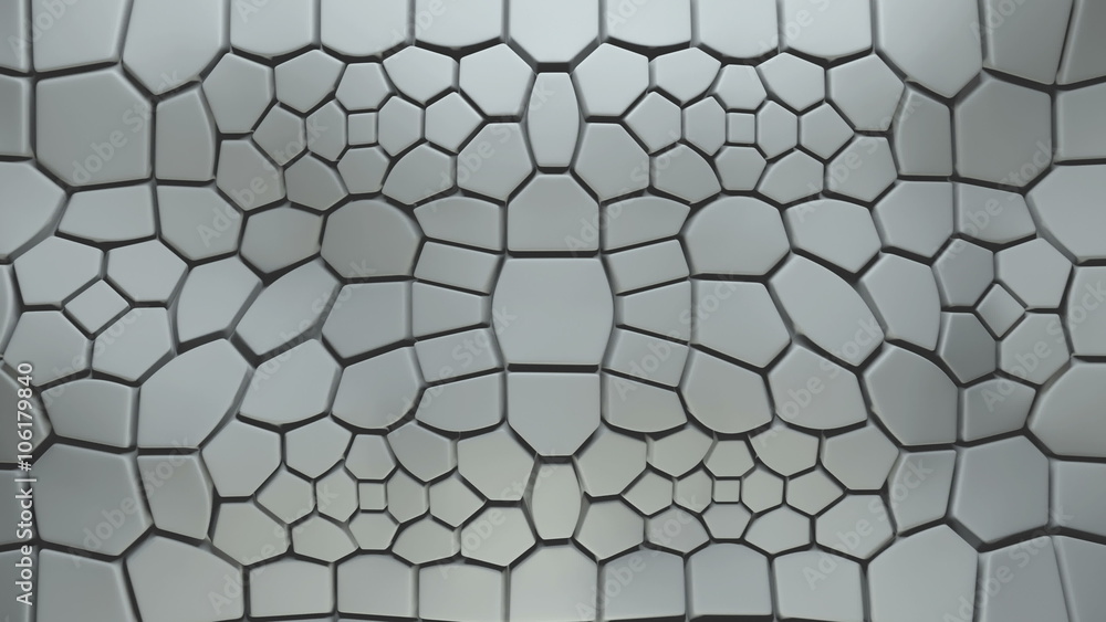 Poster abstract 3d loopable background with extruded polygons
