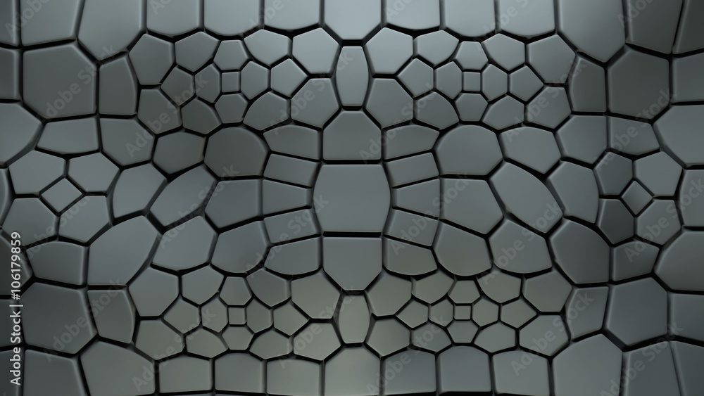 Poster abstract 3d loopable background with extruded polygons