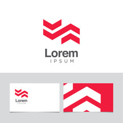 Logo design elements with business card template. Vector graphic design elements for company logo. - 106180693