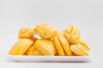 jackfruit handed, thai fruit isolate on white background
