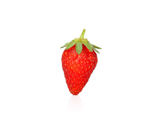 Strawberry on white background