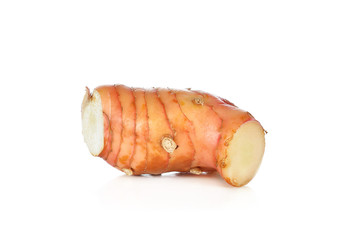 Galangal (Thai herbs) ,isolated on white background