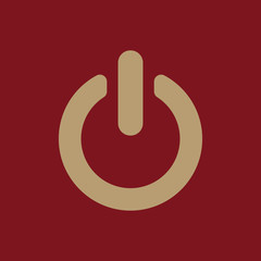 The power icon. Power symbol. Flat
