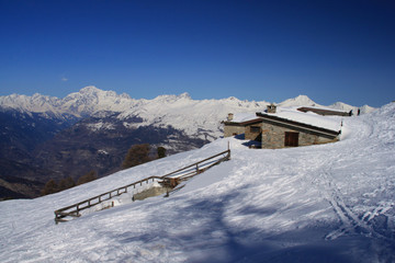 Fototapeta na wymiar Pointe de la Pierre - Valle d'Aosta