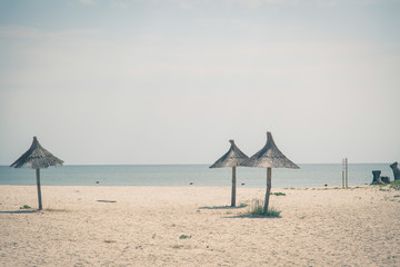 Fototapeta premium Sunny seaside landscape in eastern Romania