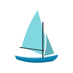 Ship yachts icon