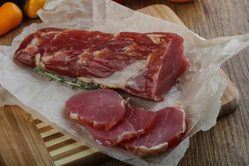 Dry cured pork fillet