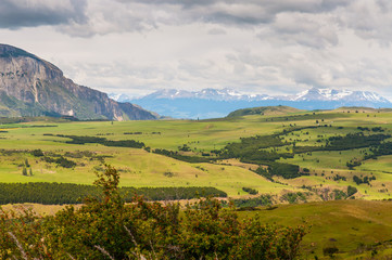 Panoramic view of the valley, Patagonia, Chile
