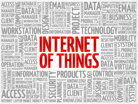 Internet of Things (IOT) word cloud concept