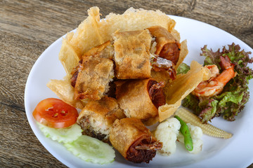 Fried spring rolls